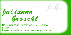 julianna groschl business card
